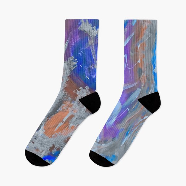 Item preview, very colorful abstract art, grey designed and sold by Barolina.