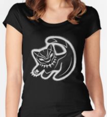 Der Pantherkönig Tailliertes Rundhals-Shirt