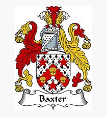 Baxter Coat of Arms / Baxter Family Crest Photographic Print
