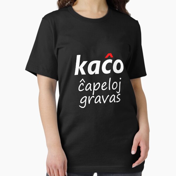 Kaĉo, Ĉapeloj Gravas - Blanka Essential T-Shirt