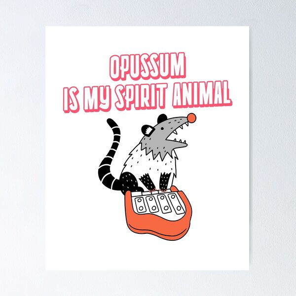 Artikelvorschau,  Opossum ist mein Geist Tier lustiges Geschenk für Opossumliebhaber entworfen und verkauft von BigJackTees.