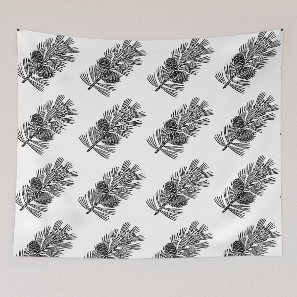 Item preview, Siberian pine branch with cones designed and sold by Julia Faranchuk.