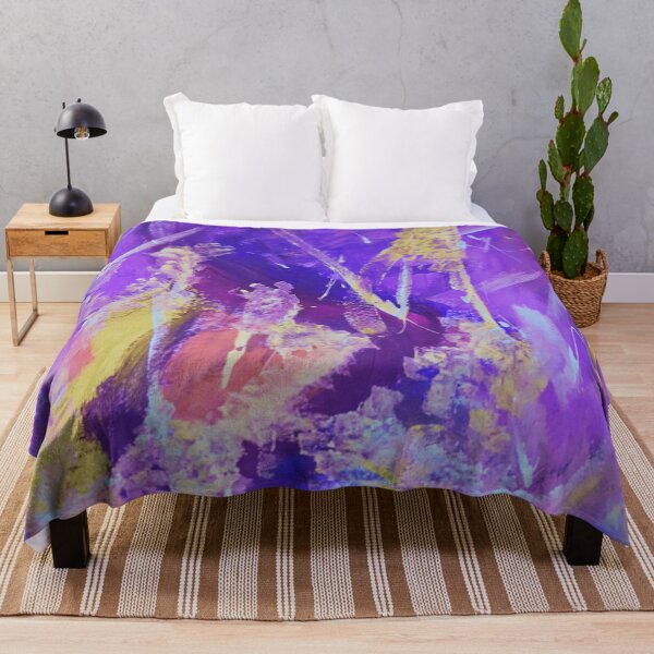 Item preview, very colorful abstract art, purple designed and sold by Barolina.