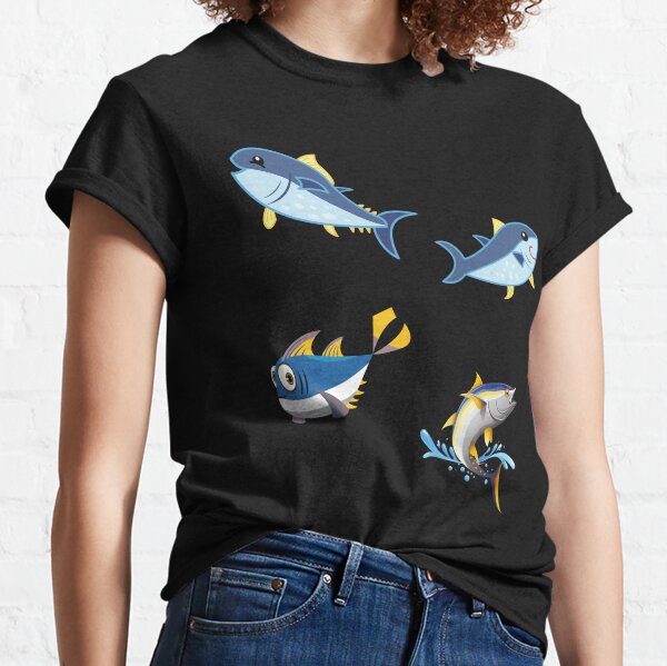 Fishing Tee Shirt Catch This Yellowfin Tuna If You Can! Essential T-Shirt  for Sale by fantasticdesign