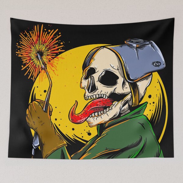 Item preview, Skull Welder Moon designed and sold by damnoverload.