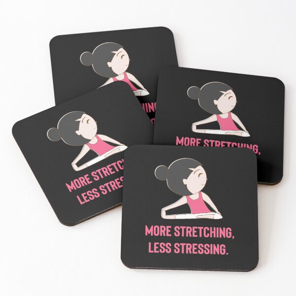 Item preview, Yoga. More stretching less stressing. Exercise slogan.  designed and sold by doctors-apparel.