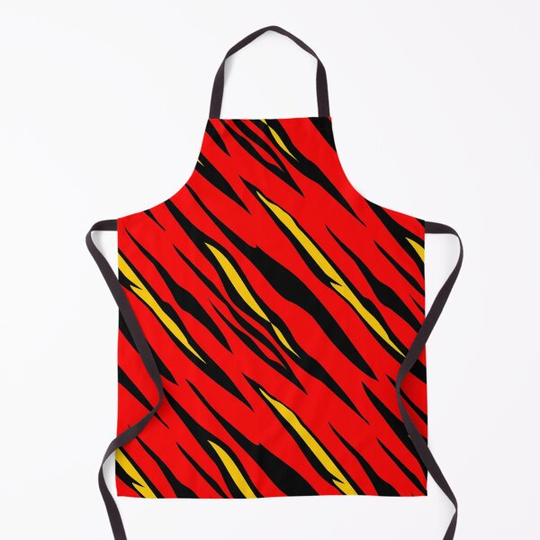 Item preview, Golden Scarlet Blood Red Zebranomicon abstract Harajuku Urban Gothic Pattern designed and sold by GGDesignArt.