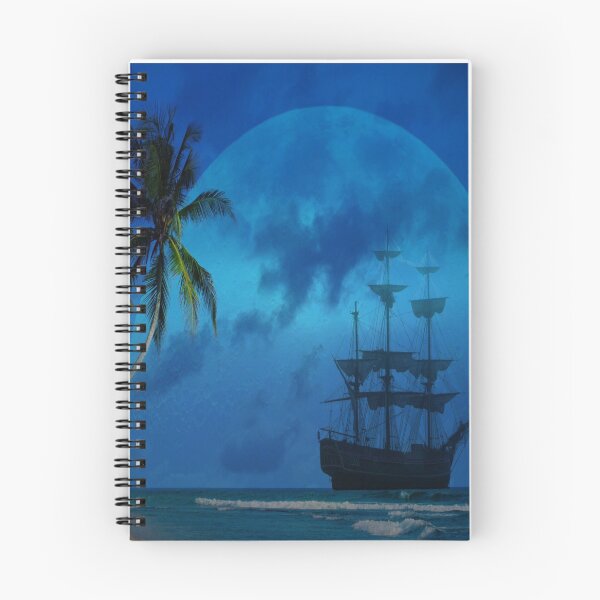 Item preview, blue ocean ship moon designed and sold by Teo13.
