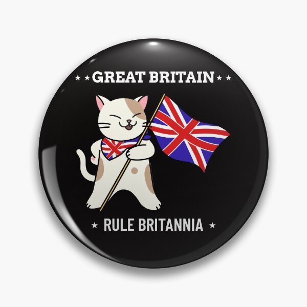 Item preview, Great Britain Rule Britannia Cat designed and sold by BeardedTree.