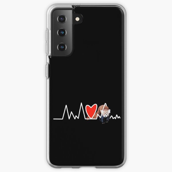 Panda rouge de battement de coeur Coque souple Samsung Galaxy