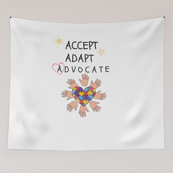 Item preview, Accept Advocate Adapt Shirt, Puzzle Piece Shirt, Autism T-Shirt, Autism Awarenessss Shirt, Autism Mom Shirt, Autism Awareness, Autism Shirt designed and sold by Rita Style.