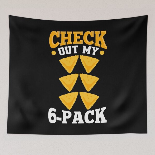 Item preview, Check Out My 6 Pack Cinco de Mayo Tortilla Funny designed and sold by ShopTheStyle.