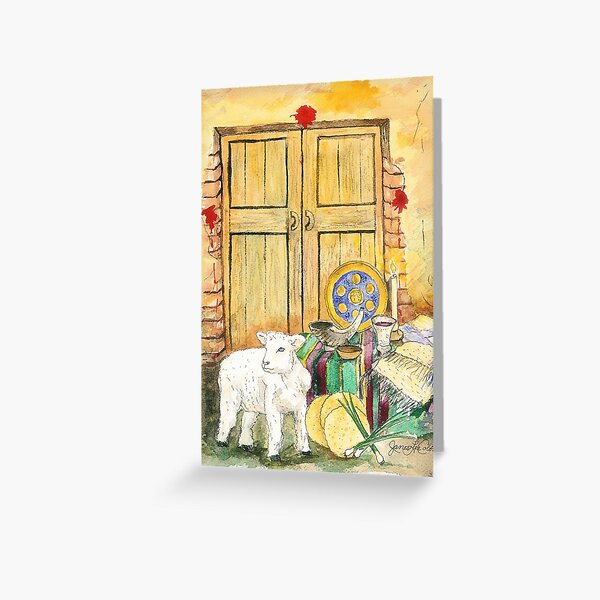 Elements of Passover Greeting Card