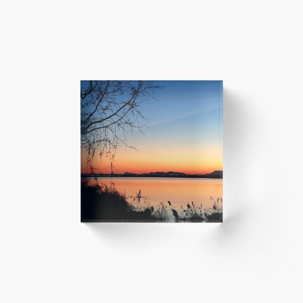 Item preview, Sunset sky and river designed and sold by Chuvely.
