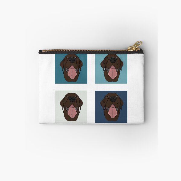 Item preview, Happy Chocolate Lab: Blue  designed and sold by rmcbuckeye.