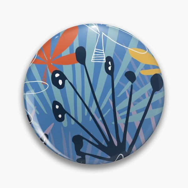 Item preview, Geometric leaves pattern designed and sold by Doucheka.