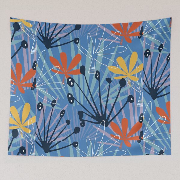 Item preview, Geometric leaves pattern designed and sold by Doucheka.