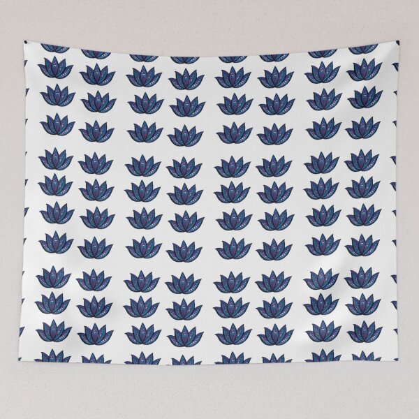 Item preview, Blue Lotus Pattern 1 designed and sold by Creative Rumblings.