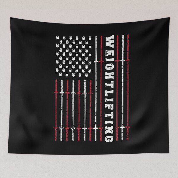 Item preview, Kettlebell Weightlifting 4th Of July Patriotic US Flag designed and sold by ShopTheStyle.