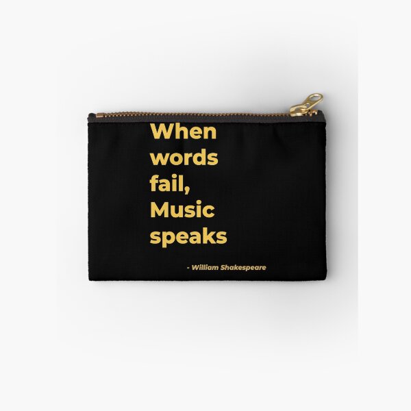 Item preview, When words fail music speaks - William Shakespeare designed and sold by Julie Pickering.