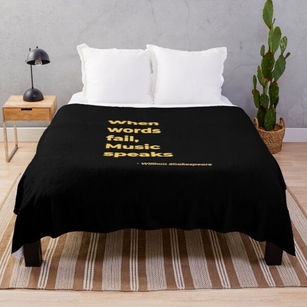 Item preview, When words fail music speaks - William Shakespeare designed and sold by Julie Pickering.