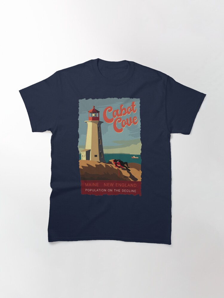Imagen 3 de 7, Camiseta clásica con la obra Cabot Cove, diseñada y vendida por rampad1.
