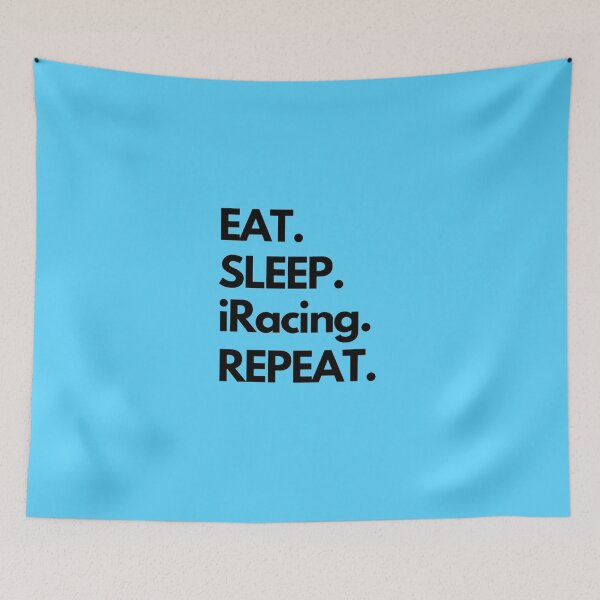 Item preview, Eat Sleep iRacing Repeat designed and sold by TheGreekGuy.