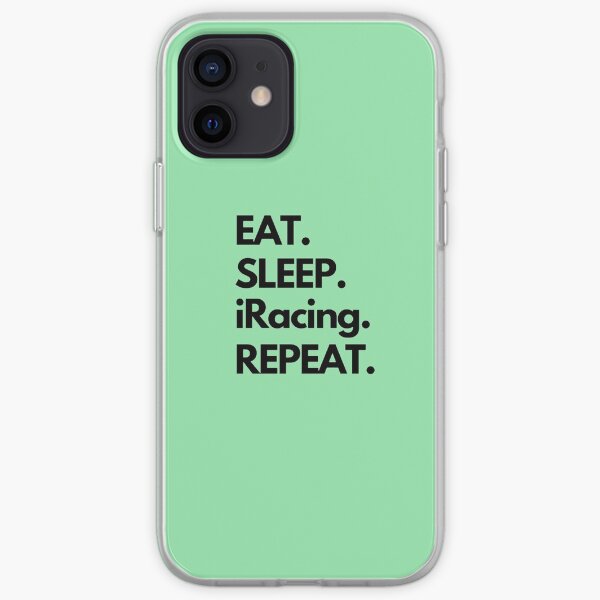 Eat Sleep iRacing Repeat iPhone Soft Case