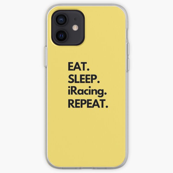 Eat Sleep iRacing Repeat iPhone Soft Case