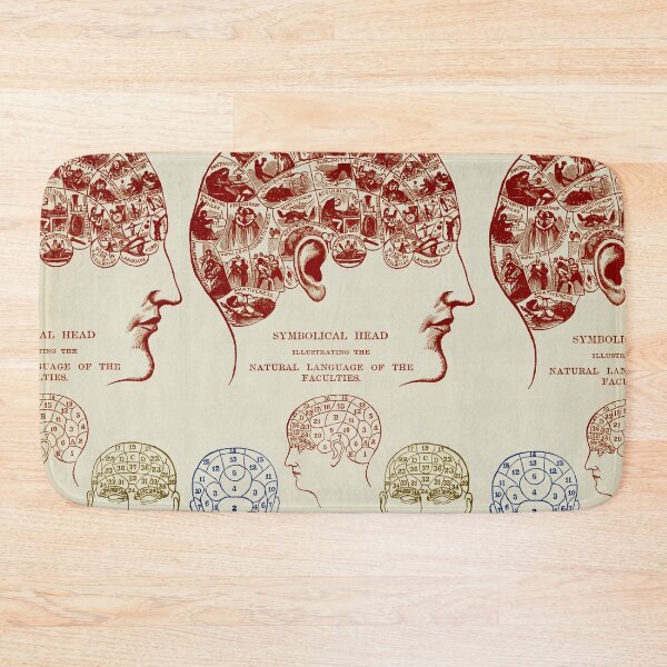 Item preview, Phrenology Arts, brain anatomy, old symbolical interpretation of the faculties area. designed and sold by LeAllureVintage.