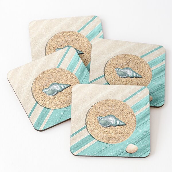 Item preview, Boho Retro Beach Wood Sand and Braided Woven Blue Summer  designed and sold by Jolly-Yosei.