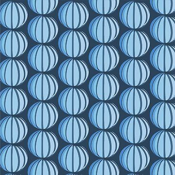 Artwork thumbnail, Luxury geometric seamless Abstract pattern made with circles on the navy background by vectormarketnet