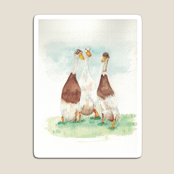 Item preview, cool runner ducks in watercolour designed and sold by collydavid.