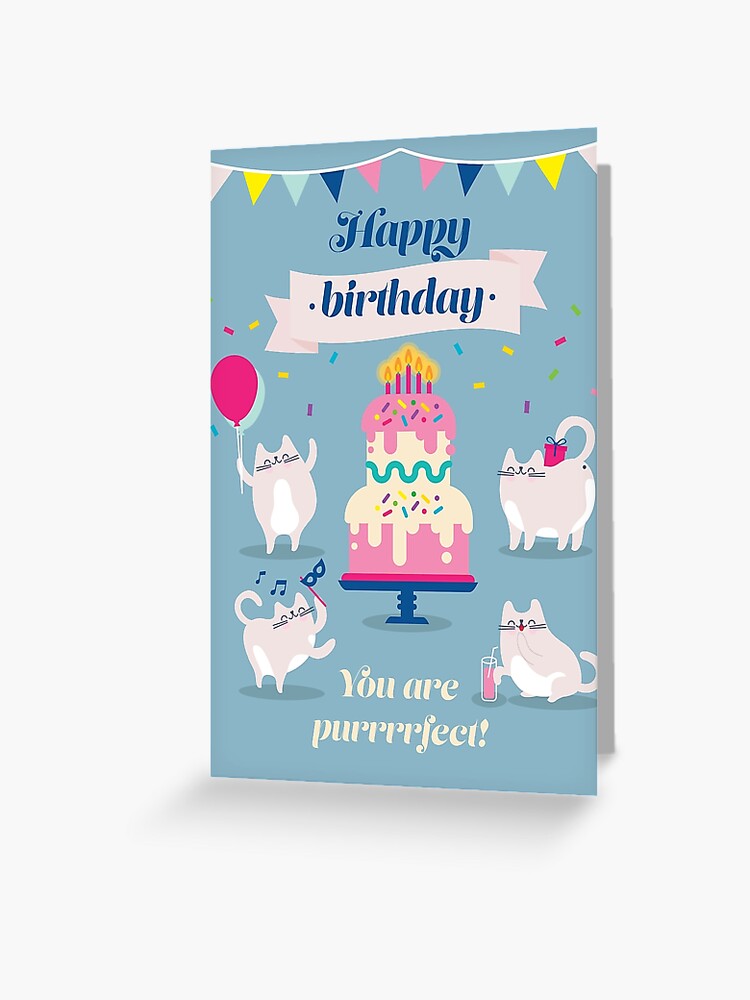 Carte de vœux for Sale avec l'œuvre « Zoo Animaux Joyeux anniversaire » de  l'artiste inKseparable