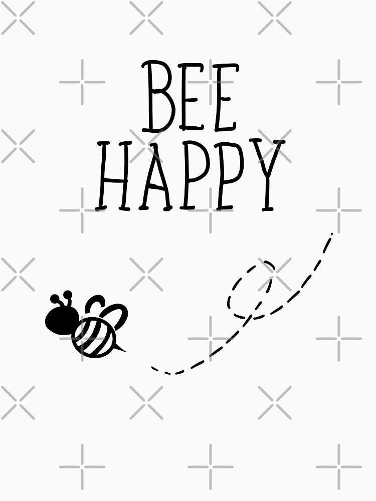 Thumbnail 7 of 7, Classic T-Shirt, Bee happy - happy bee designed and sold by Fatamimosh.