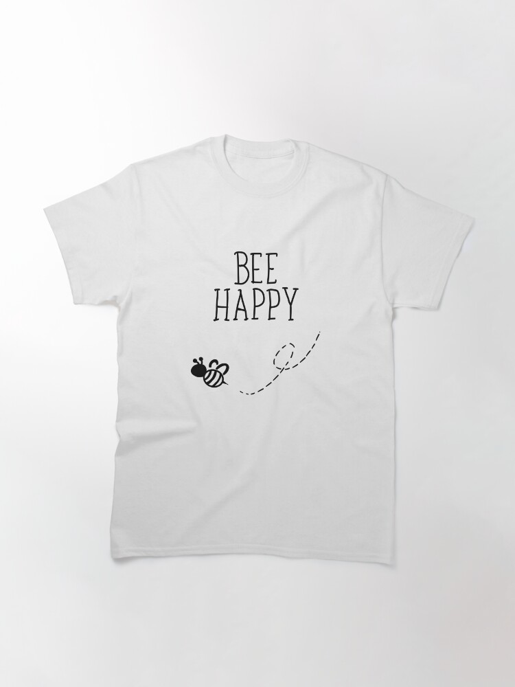 Thumbnail 3 of 7, Classic T-Shirt, Bee happy - happy bee designed and sold by Fatamimosh.