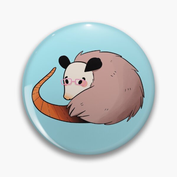Item preview, Possum - Cute Brown and Blue Cartoon Animal Pattern designed and sold by TheRainbowRoom.