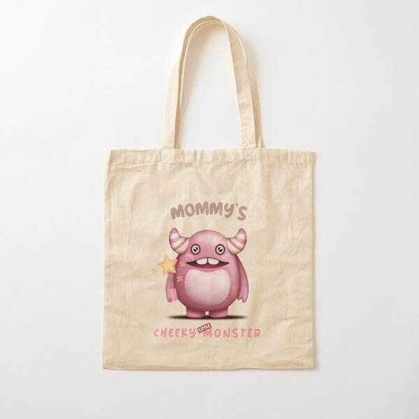Mommy's Cheeky Little Monster - Moo Moo Cotton Tote Bag