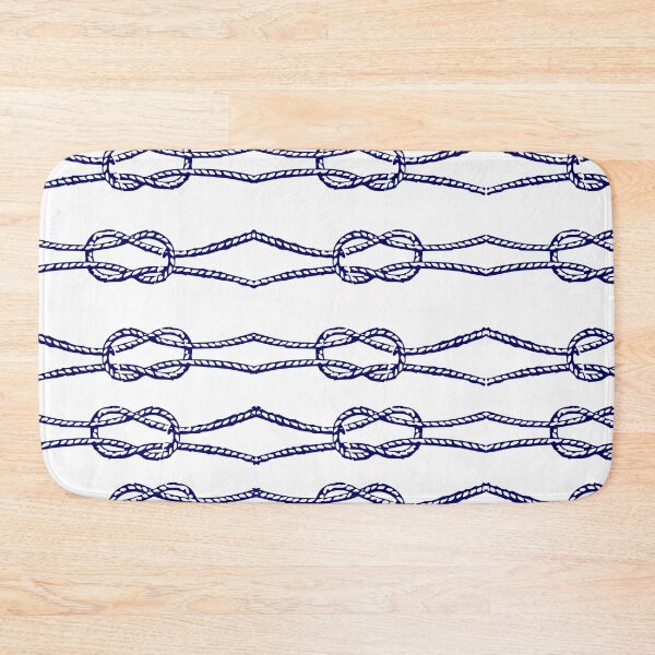 Item preview, Nautical Navy rope pattern designed and sold by Shir-designs.