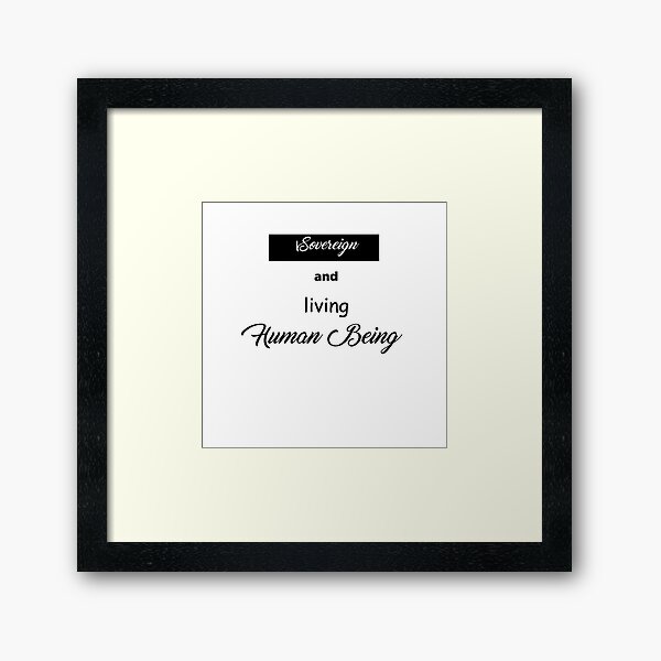Item preview, Sovereign and living Human Being designed and sold by DesignByArt.