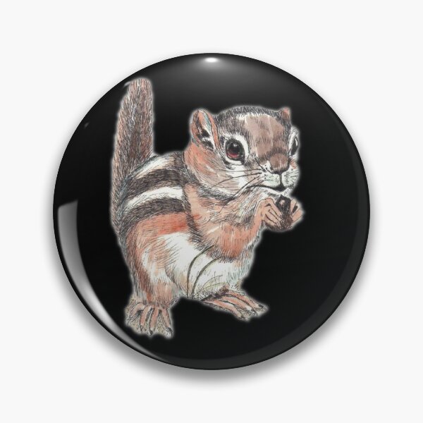 Item preview, Happy Chipmunk Drawing designed and sold by nastogy.