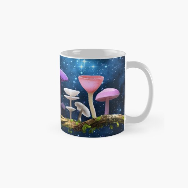 Magic Winged Frog with Toadstools Ceramic Mug