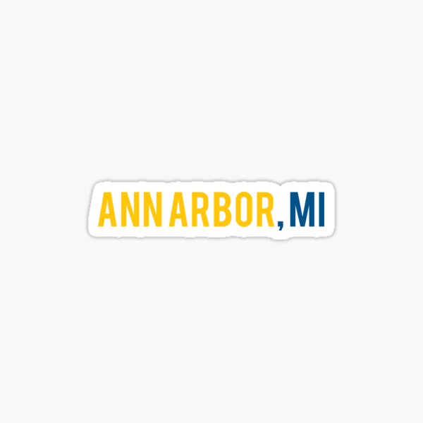 Ann Arbor Sticker Sticker