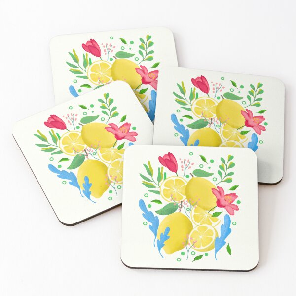 Item preview, Lemon Floral designed and sold by ethnicdrawing.