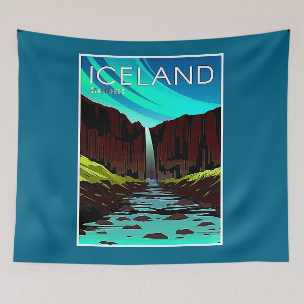 Item preview, ICELAND : Vintage Travel and Tourism Advertising Print designed and sold by posterbobs.
