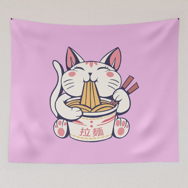 Item preview, Ramen cat designed and sold by DerSenat.