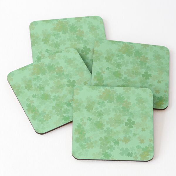 Item preview, Mint Green Clover Shamrock Pattern designed and sold by ActuallytheDogs.
