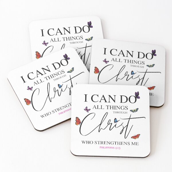 Item preview, Philippians 4:13 Butterfly Christ Bible Verse designed and sold by Lorrre.