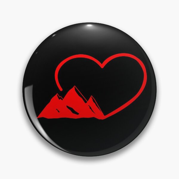 Item preview, Mountains And A Heart I Love Hinking designed and sold by Paulina Vanlife.