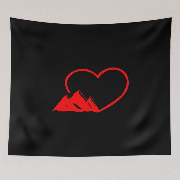Item preview, Mountains And A Heart I Love Hinking designed and sold by Paulina Vanlife.